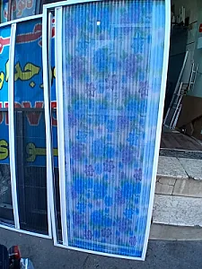 پنجره دوجداره upvc و توری