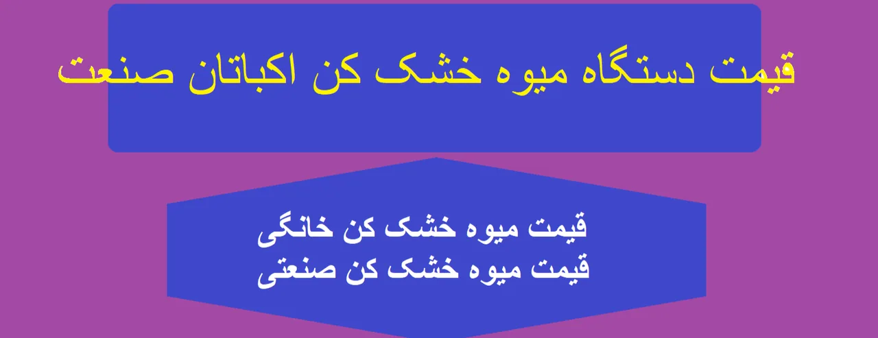دستگاه میوه خشک کن صنعتی شرکت آریا اندیشه صنعت اکباتان