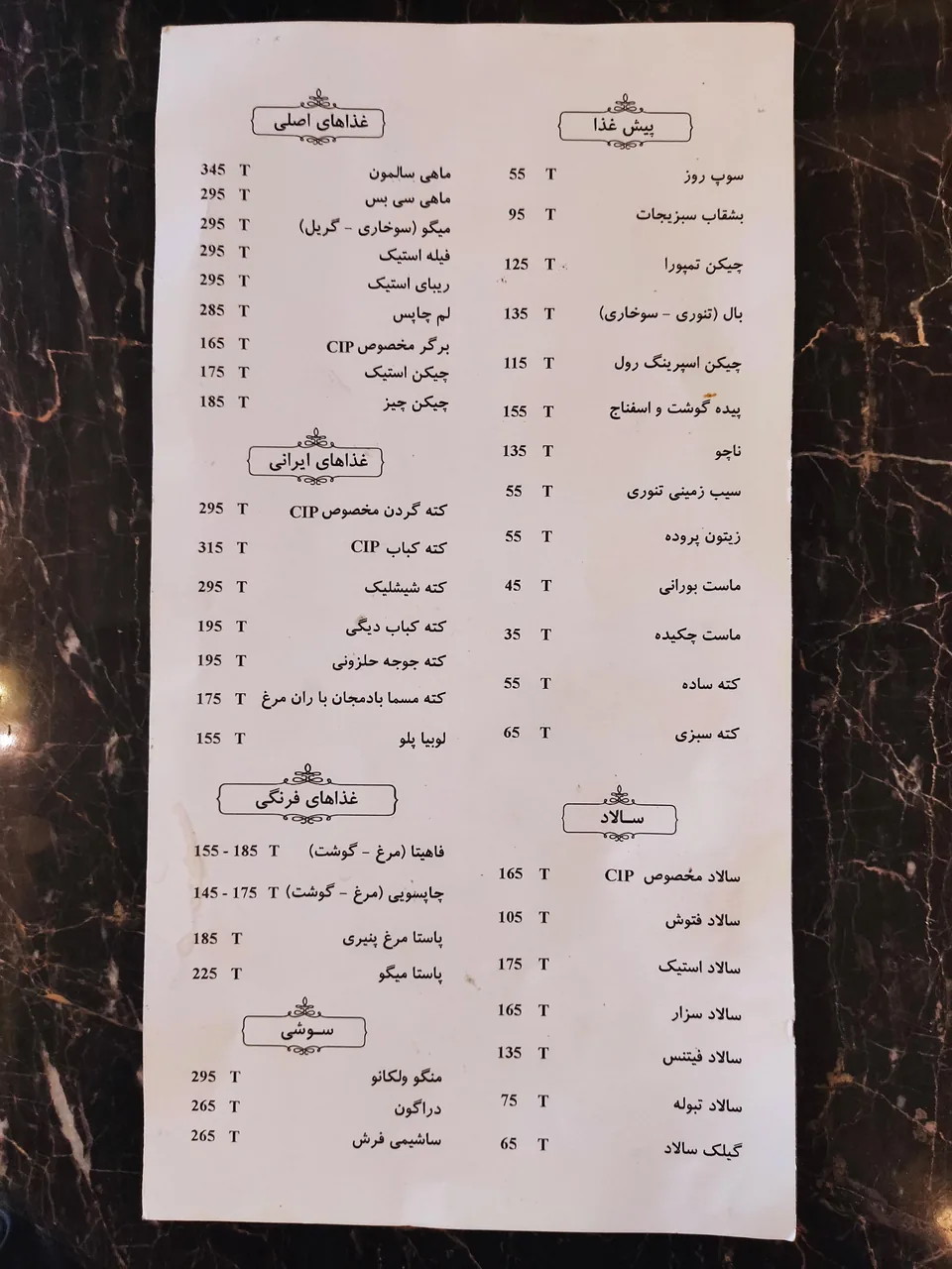 رستوران سی آی پی