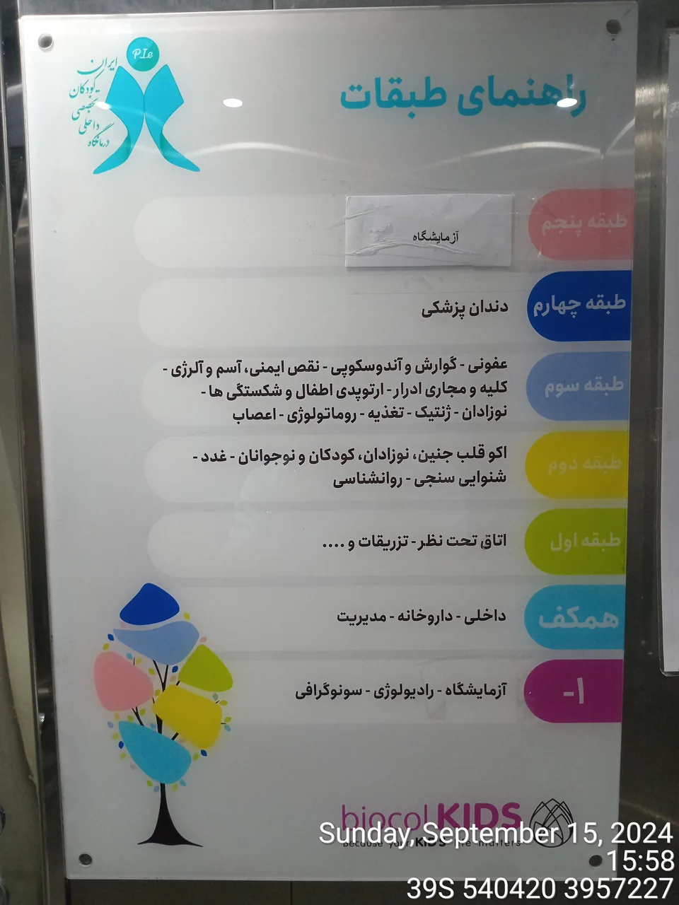 درمانگاه تخصصی و فوق تخصصی کودکان ایران