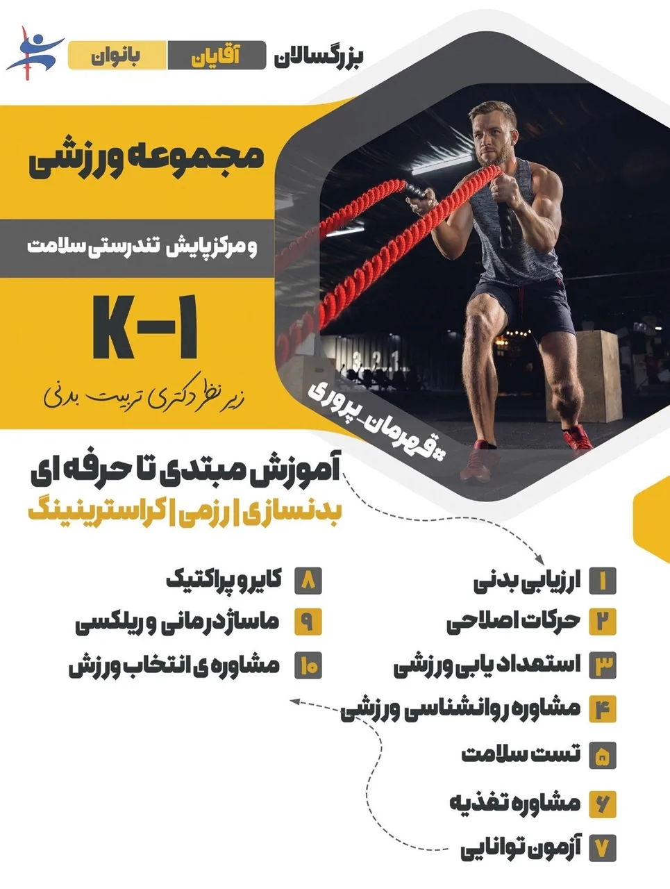 مجموعه بدنسازی رزمی و پایش تندرستی K-1 - تصویر 3