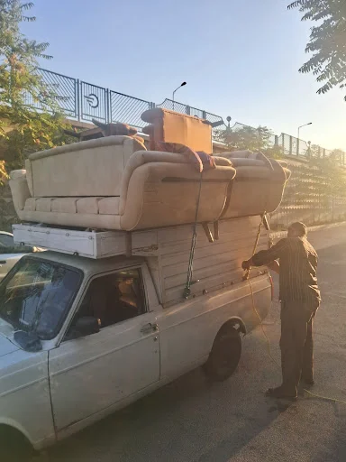 وانت و کامیونت اثاثیه تلفنی حق لاله