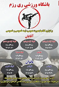 آکادمی هنرهای رزمی شهرری باشگاه ورزشی ری رزم