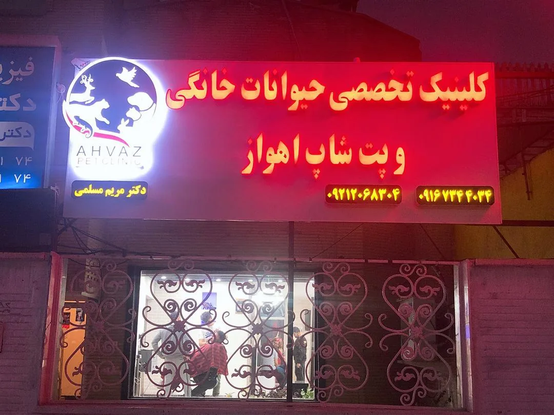 کلینیک دامپزشکی تخصصی حیوانات خانگی و پت شاپ اهواز