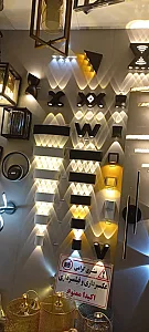 چراغ پارکی و لوستر سپید