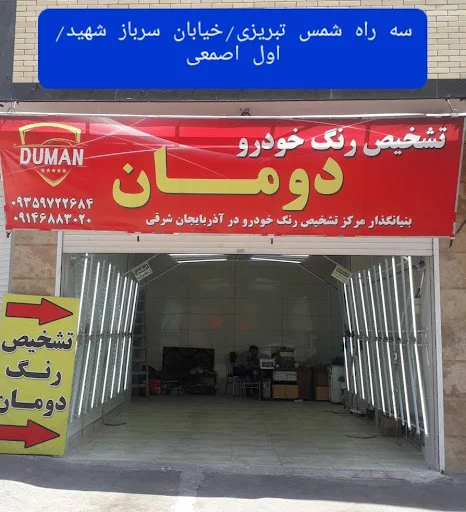 تشخیص رنگ خودرو دومان (شعبه ۲)