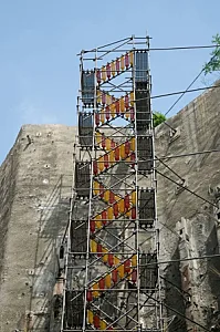 داربست سیماسازان، زیر بتن ، نخاله گیر