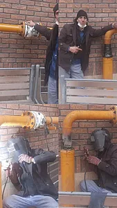 لوله کشی گاز شرکت پرگاز شعله بهشتی