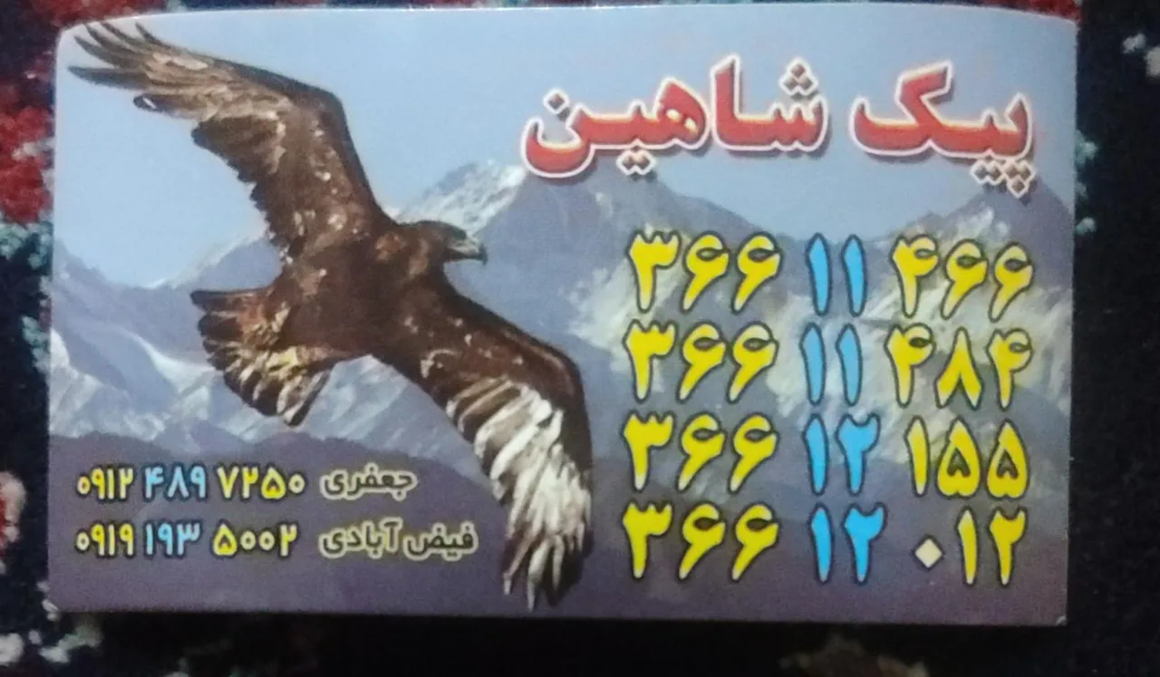 پیک موتوری شاهین