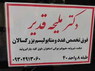 مطب دکتر ملیحه قدیر