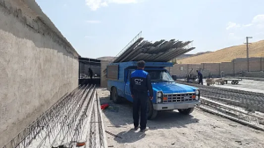 کارخانه بلوک و تیرچه آذر فولاد عباسی