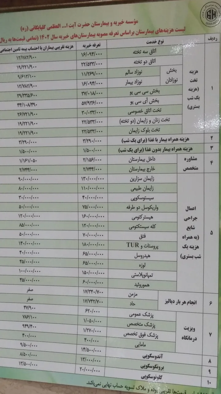 بیمارستان آیت الله گلپایگانی - تصویر 5