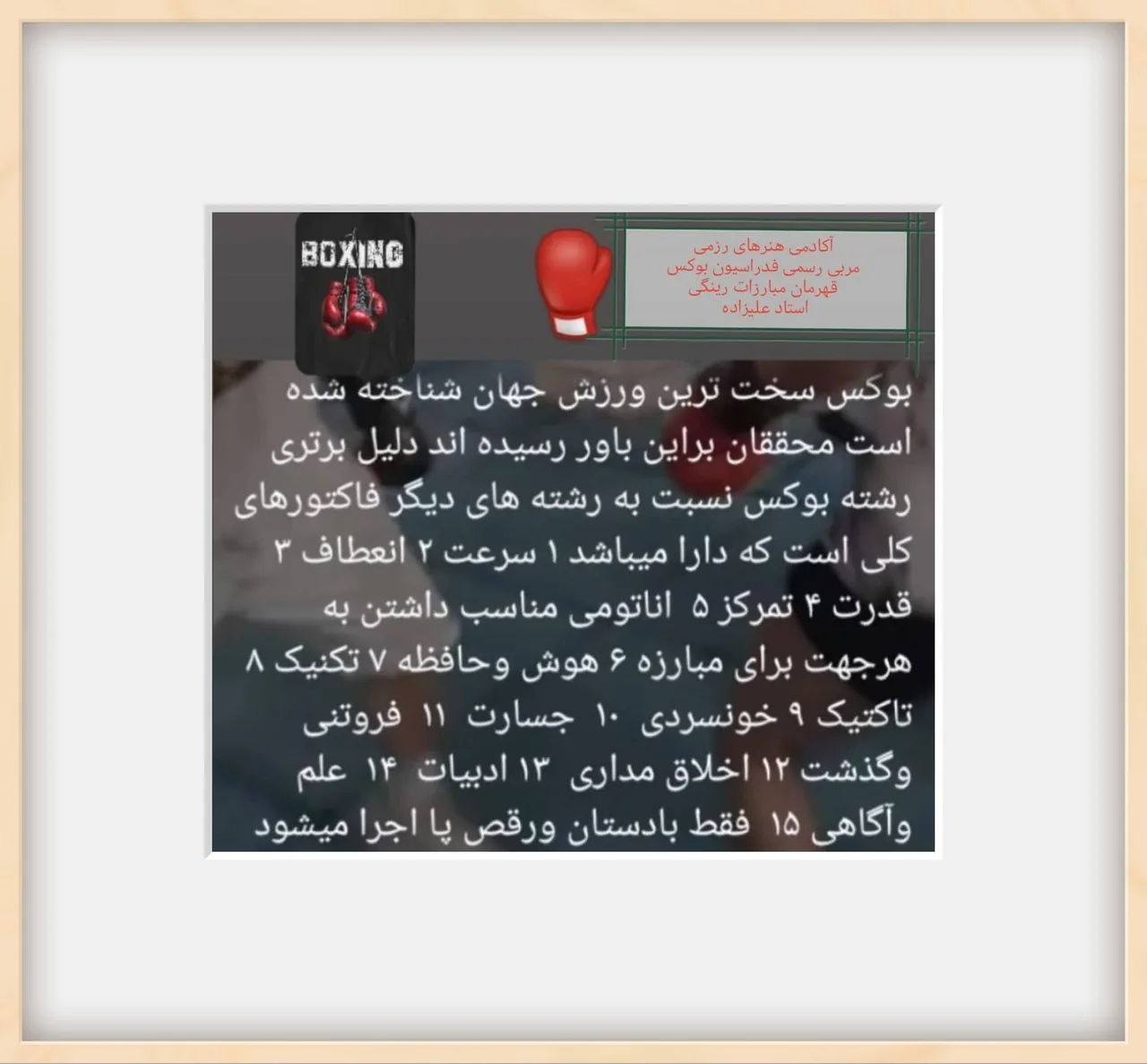 باشگاه بوکس علی پارسا