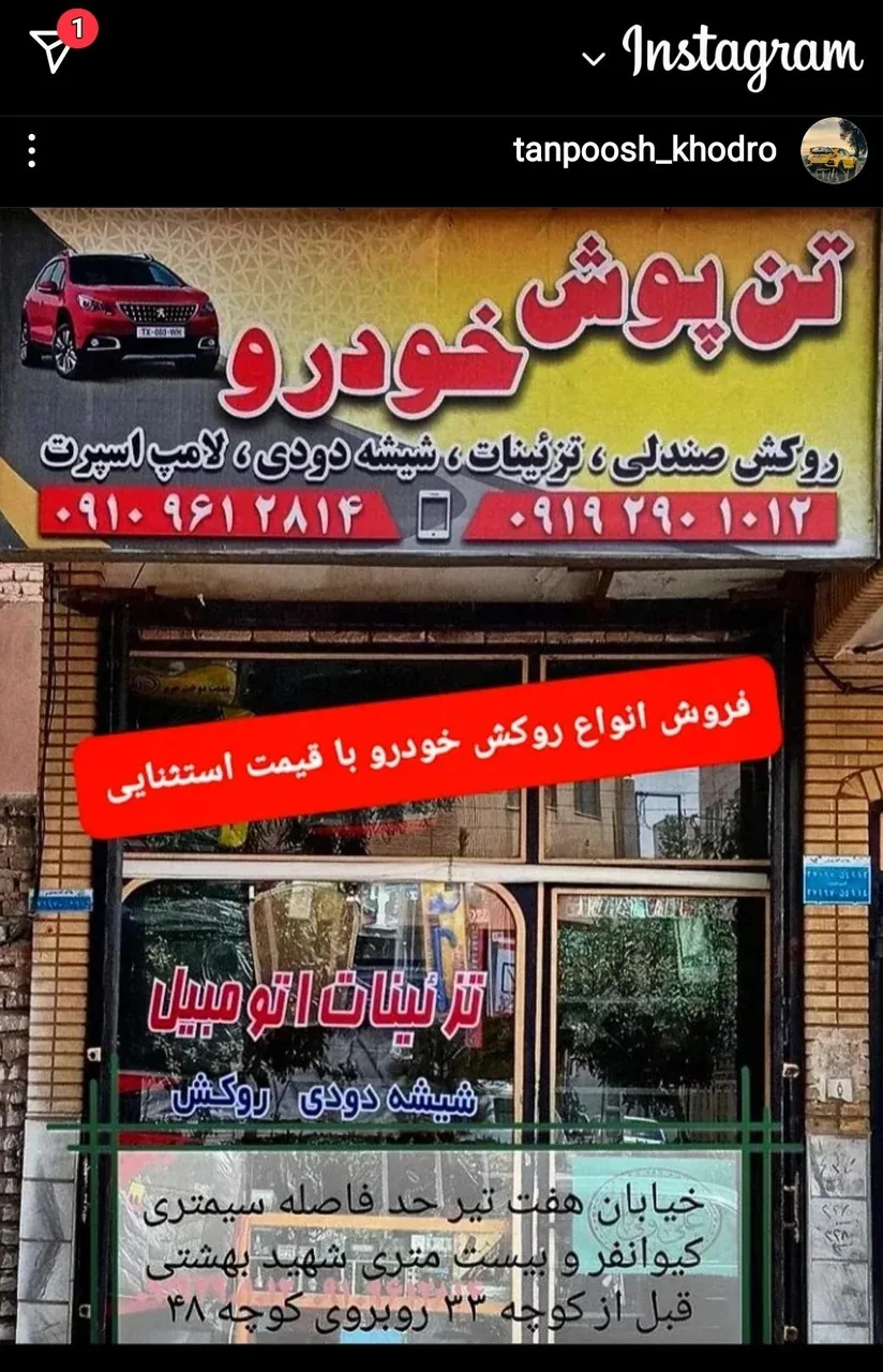 تن پوش خودرو