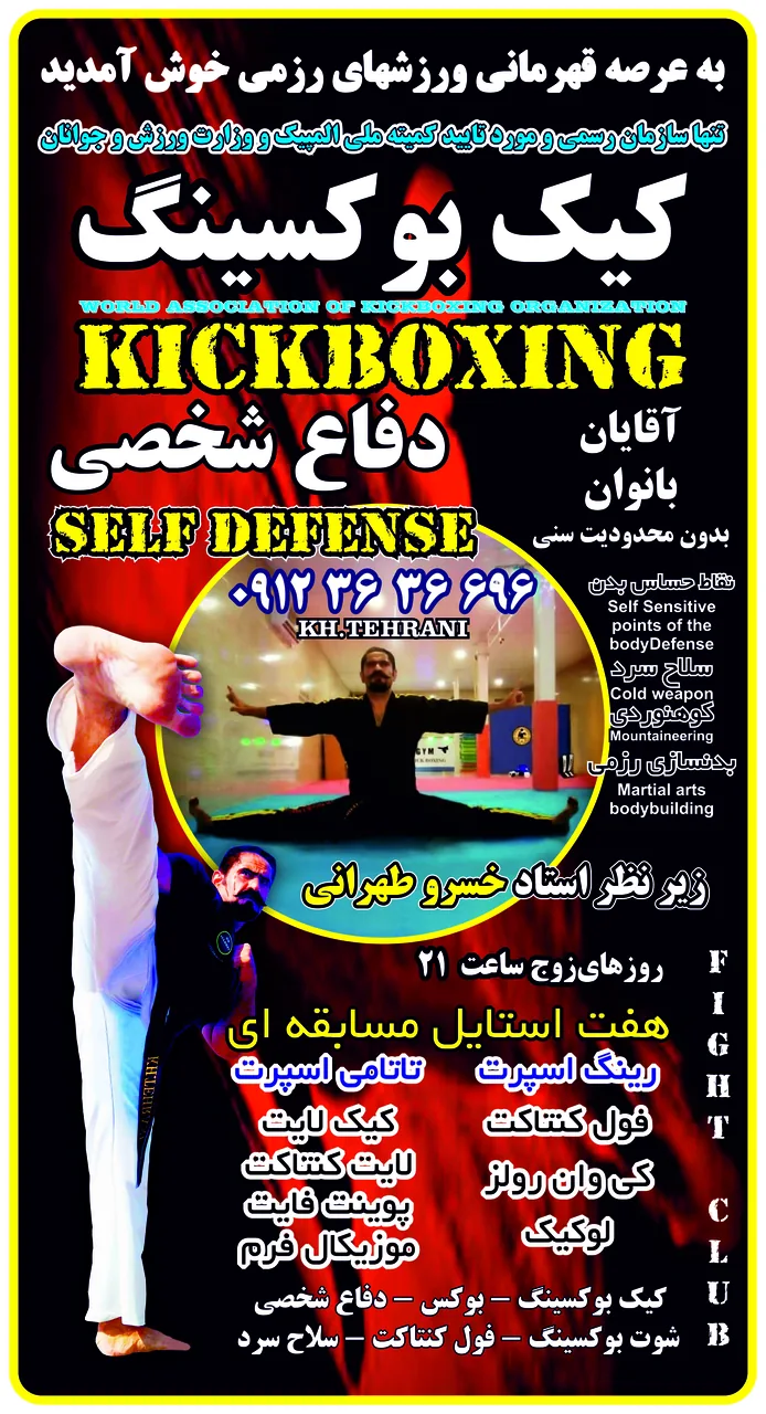 باشگاه کیک بوکسینگ استاد خسرو طهرانی - تصویر 3