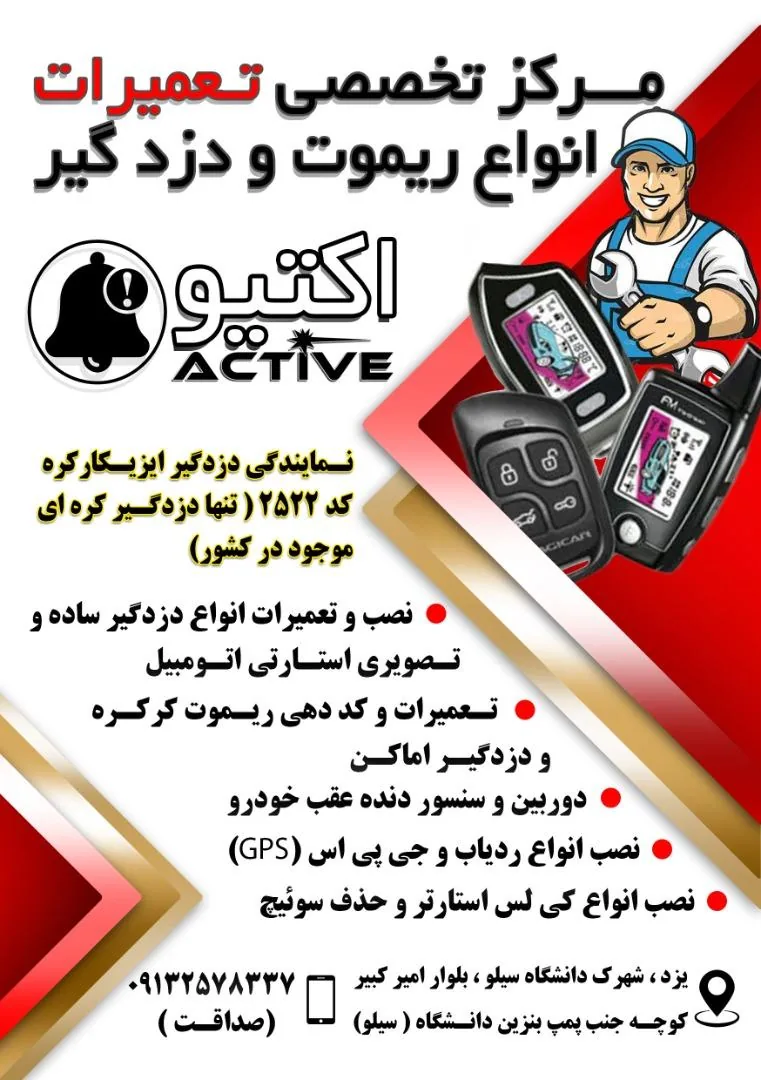 دزدگیر اکتیو - دوربین مداربسته و دزدگیر در یزد - تصویر 3