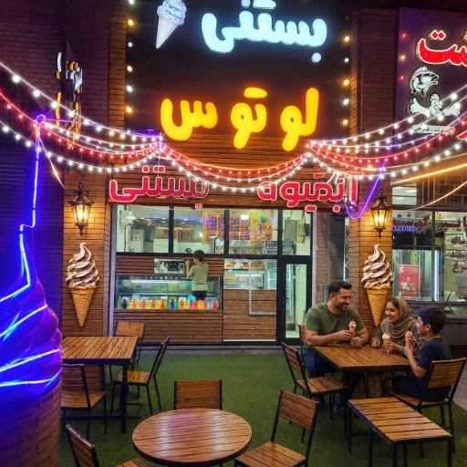 لوگوی آبمیوه بستنی لوتوس