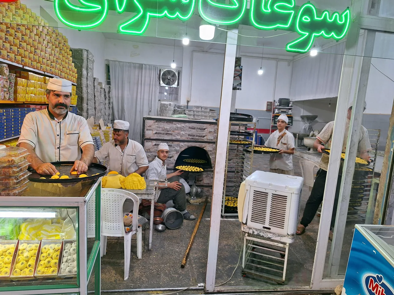 نان برنجی پزی کلهر