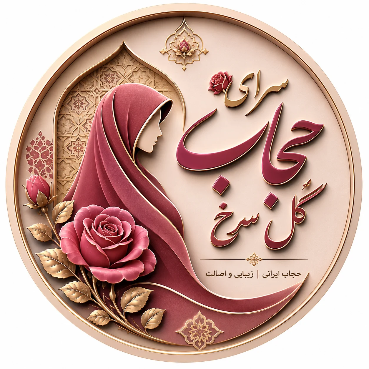 لوگوی سرای حجاب گل سرخ