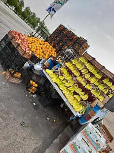 بازار میوه ماهی فروشی