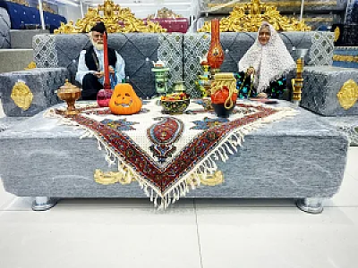 مبل و پشتی خلیجی