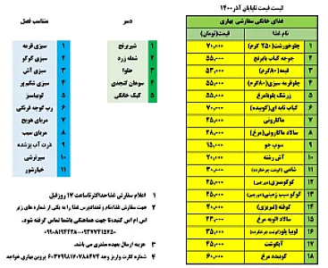 غذای خانگی ساری آشپزخانه سلامت