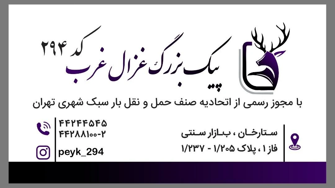 پیک موتوری غزال غرب کد 294 - تصویر 2