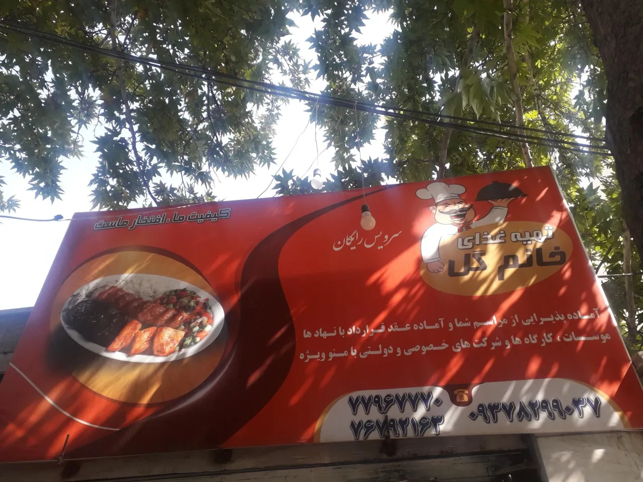 تهیه غذای خانم گل