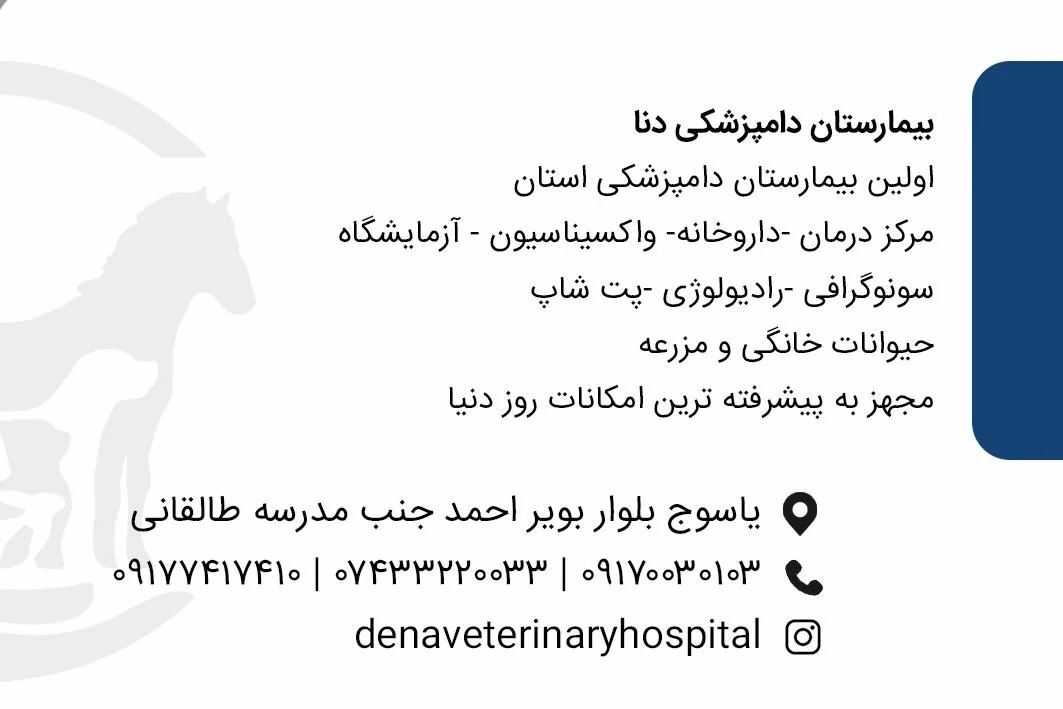 بیمارستان دامپزشکی دنا