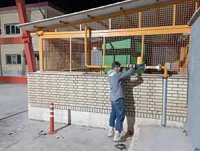 لوله‌کشی و گازرسانی فشار قوی در نیاوران