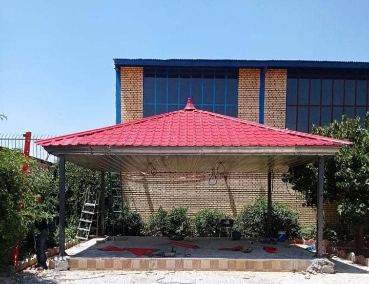 اجرای سقف شیروانی و آلاچیق