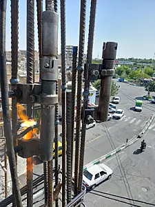 فورجینگ و جوش سربه‌سر میلگرد در نازی‌آباد
