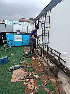 جوشکاری و رابیتس‌کاری در سید خندان