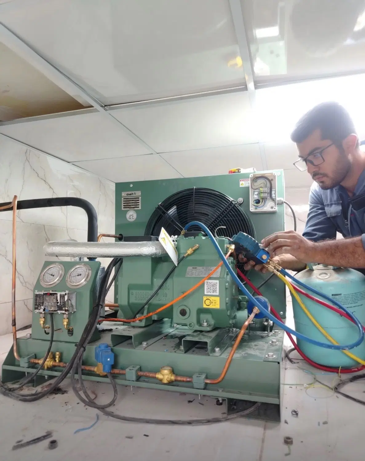 نصب و تعمیر سردخانه شهرک راه‌آهن - تصویر 6