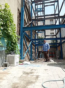 جوشکاری اسکلت فلزی در آذری