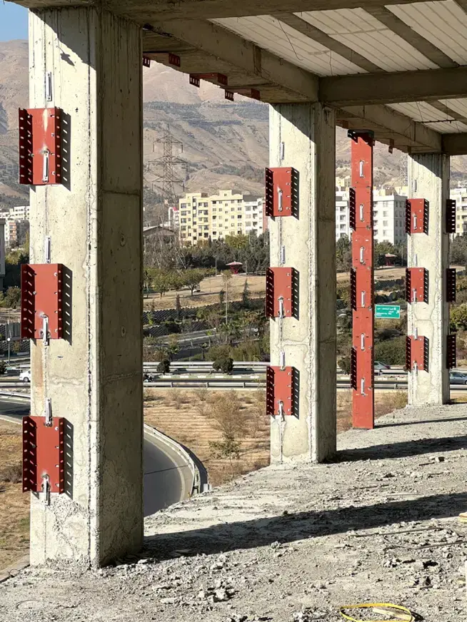 اجرای والپست و شاسی نما در ونک - تصویر 12