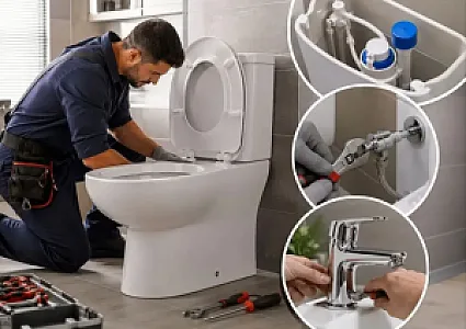 نصب و تعمیر شیرآلات و سرویس بهداشتی در جنت‌آباد جنوبی