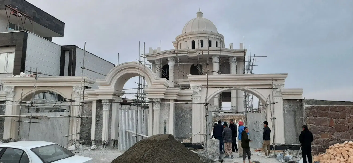 اجرای نمای سیمانی در جنت‌آباد جنوبی
