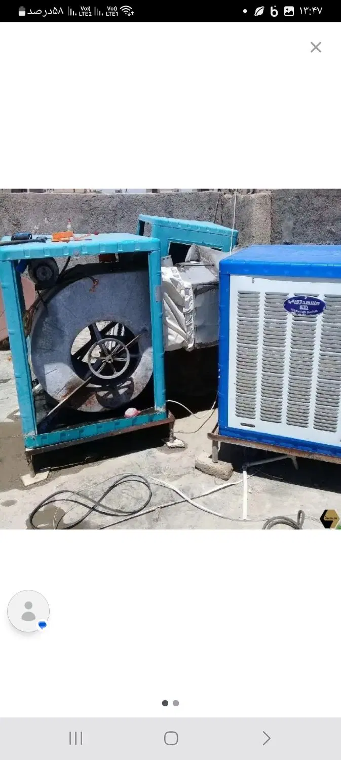 سرویس کولر آبی و گازی در طیب