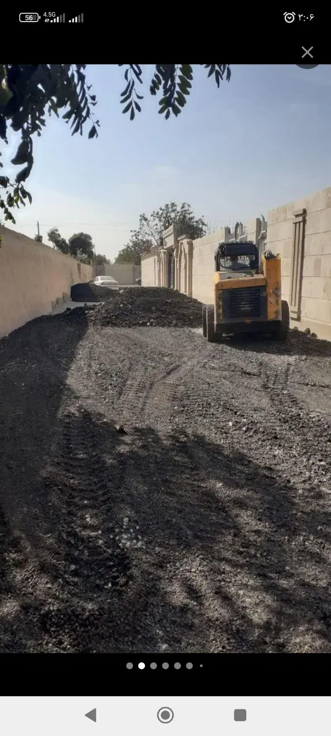پخش آسفالت و قیرپاشی محوطه در نعمت‌آباد - تصویر 8