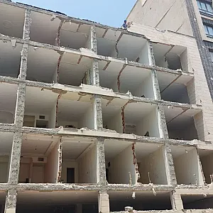 تخریب ساختمان در جنت‌آباد مرکزی