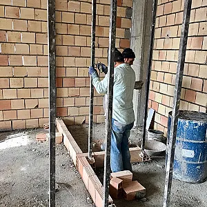 بنایی و جوشکاری ساختمان در ترمینال غرب