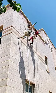 کار در ارتفاع و نماشویی در صادقیه