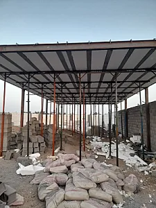 جوشکاری و اجرای سقف در مسعودیه