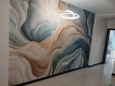 نصب کاغذدیواری و پوستر سه‌بعدی در نیروی هوایی (پیروزی)