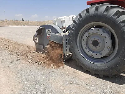 حفاری و برش آسفالت در شهرک بعثت