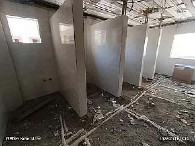 بازسازی ساختمان در دبستان