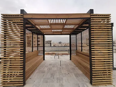 دکوراسیون بیرونی و اجرای ترموود در استقلال