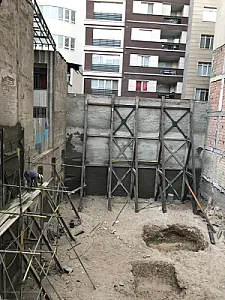 سازه نگهبان و اسکلت فلزی در قیطریه