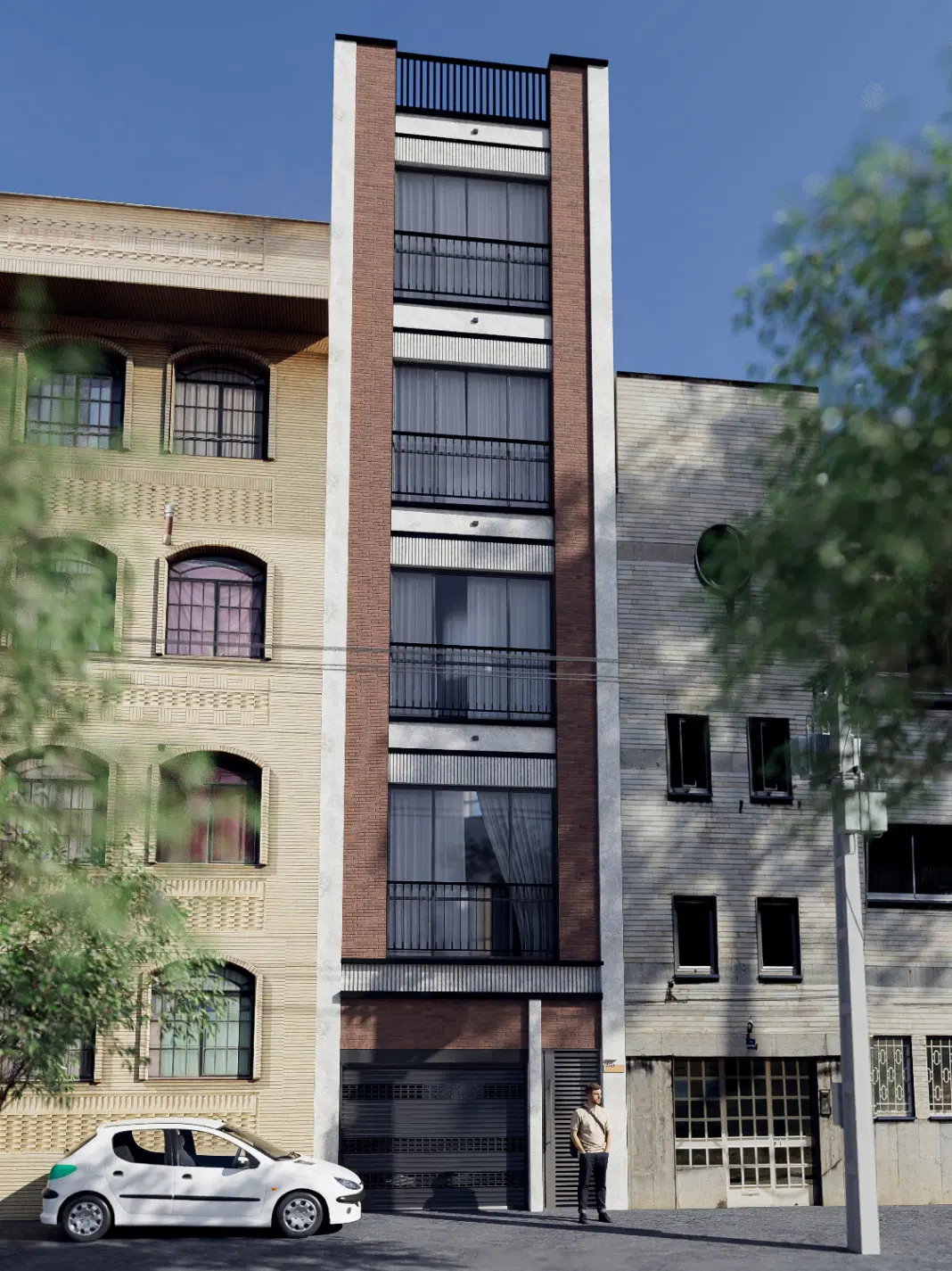 طراحی معماری نما در فاطمی - تصویر 7